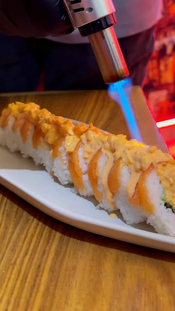 El toque flameado en la preparación de nuestro sushi